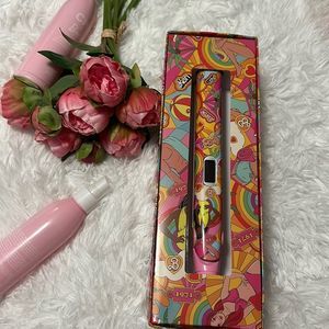 CHI 1” titanium hairstyling iron MALIBU BARBIE 50th ANNIVERSARY 3 pcs bundle